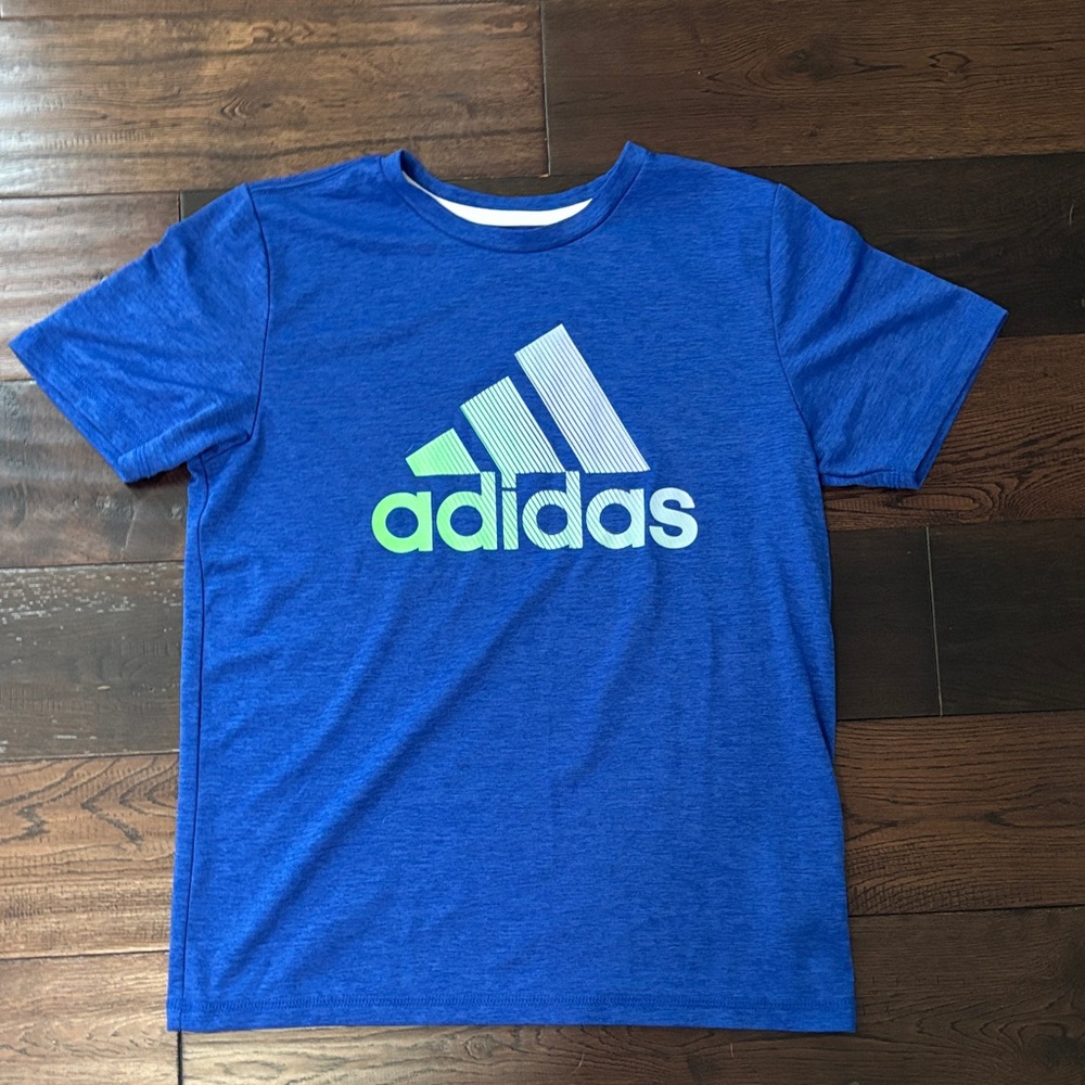 Adidas Kids Blue Tee with Logo